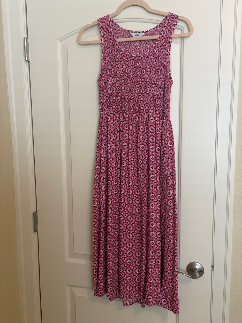 croft & barrow Pink Printed Sleeveless Maxi Dress